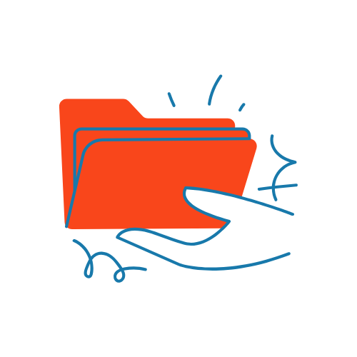 process server handing legal documents